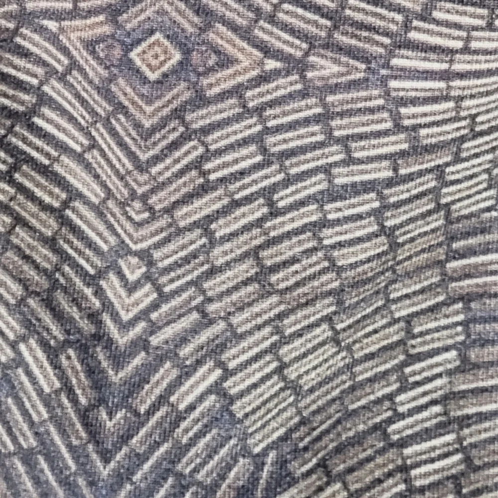 Lululemon Mosaic Print‎ High Rise Leggings Black Grey Geometric Size 4 BG